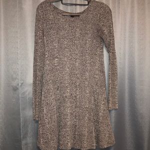 Gray long sleeve dress